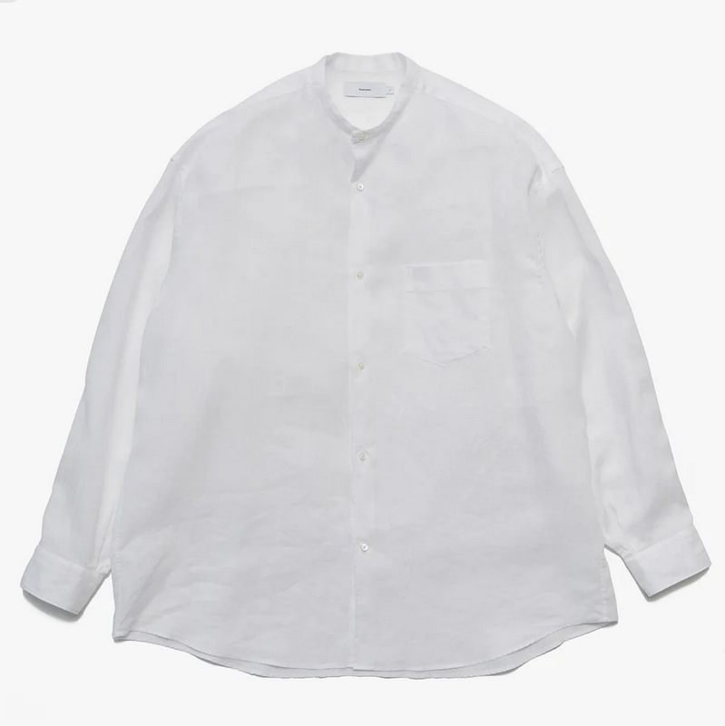 [24SS]Graphpaper (Oty[p[)/ Linen L/S Oversized Band Collar Shirts -3color- #GM242-50031B(4)
