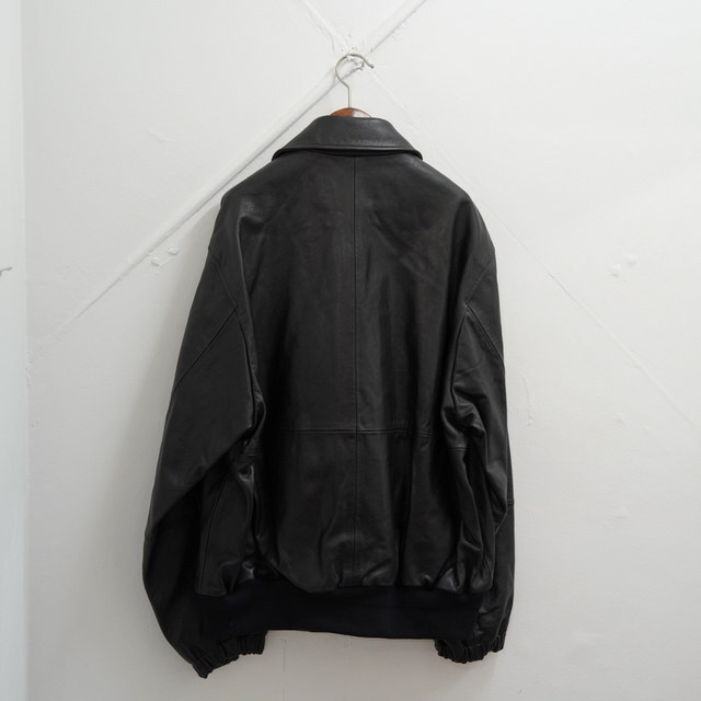 [24AW]ssstein(V^C) / LEATHER ZIP SHORT JACKET -BLACK- #ST921(4)