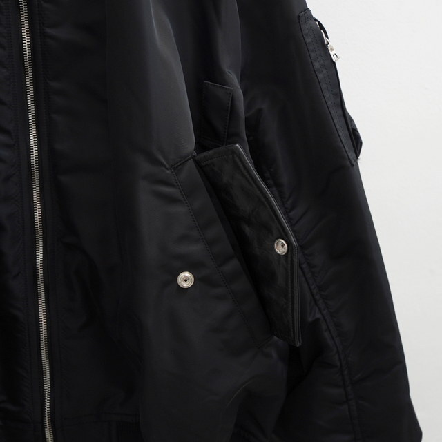 [24AW]ssstein(V^C) / OVERSIZED FLIGHT JACKET -BLACK- #ST925(4)