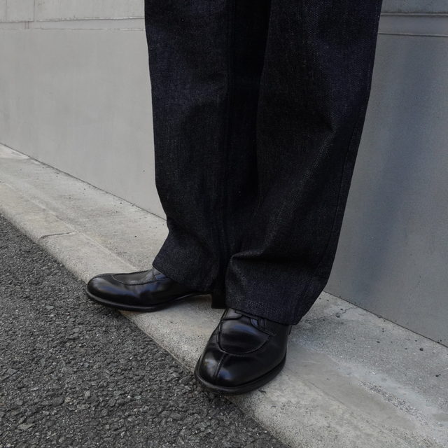 RANDY'S GARMENTS(fB[K[c)/Black Ice 12oz Washed Denim 5-Pocket Jean -INDIGO-(4)