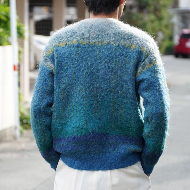  [25SS] YOKE([N)/ TREE JACQUARD MOHAIR SWEATER -GREEN- #YK25SS0959S(4)