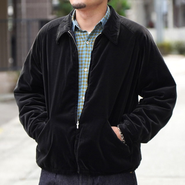 y25AWz A.PRESSE(A vbZ)/ Vintage Souvenir Velour Jacket -BLACK- #25AAP-01-22(4)