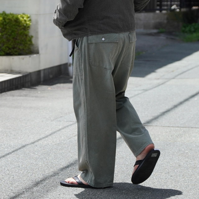 y25AWz A.PRESSE(A vbZ)/ VINTAGE UTILITY PANTS -SAGE- #25AAP-04-27(4)
