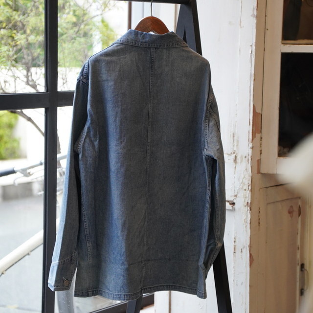 ULTERIOR(AeA) / FADED LIGHT DENIM COVERALL  -FADED BLUE- #USH65-KC200-B(4)
