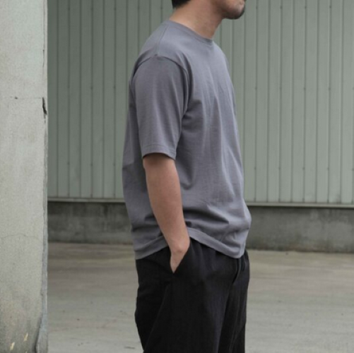 BATONER(ogi\)/ MERIYASU T-SHIRT -WHITE,CHARCOAL NAVY-#BN-25SM-067(4)