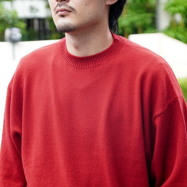 25AW】HERILL(ヘリル)/ American Deadstock Sweater -RED- #25