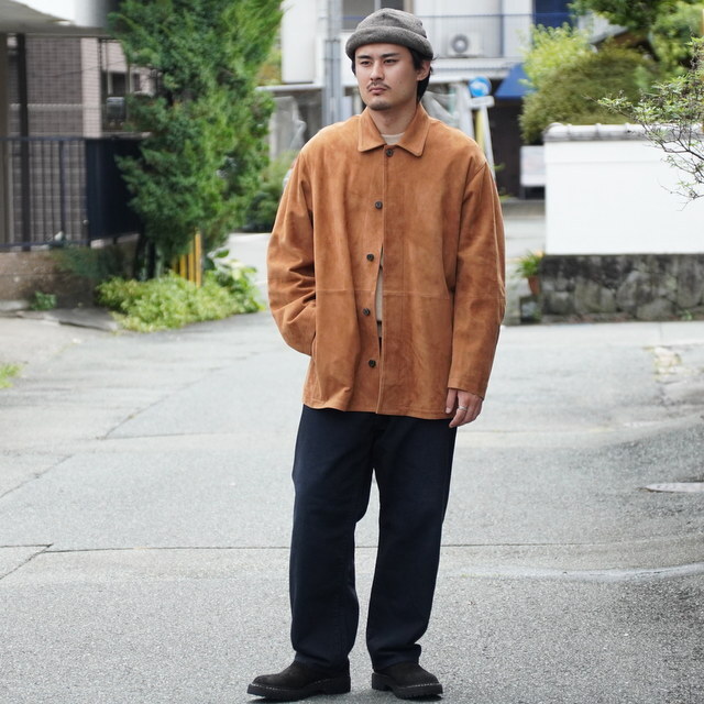 25AW】HERILL(ヘリル)/ Goatsuede Jacket -BROWN- #25-011