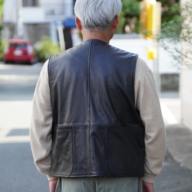 y25AWzCCU(V[V[[)/ WORK VEST -BLACK- #V-09-C-COW-4(4)