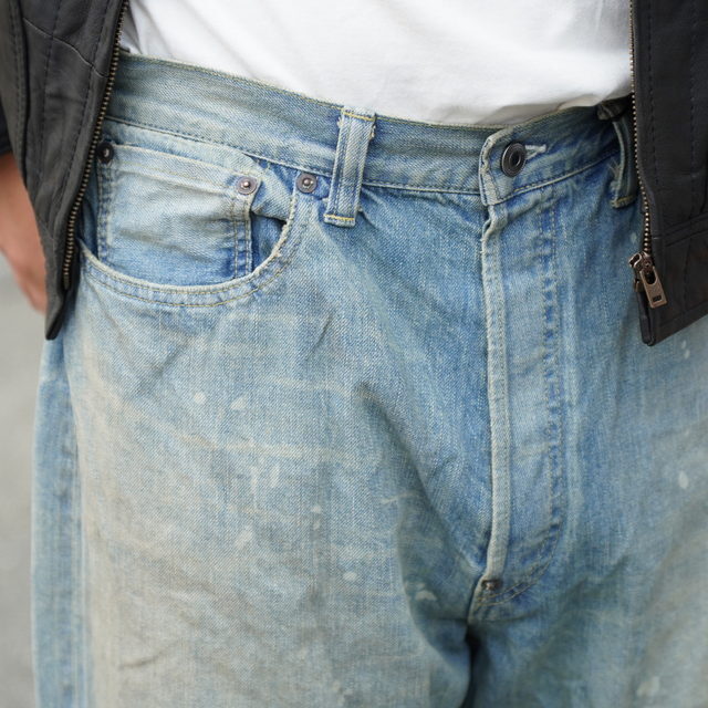 y25AWz A.PRESSE(A vbZ)/ No.37 Washed Wide Denim Pants -BLEACH- #25AAP-04-40(4)