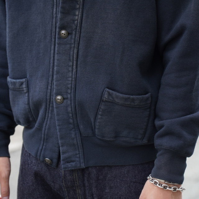 y25AWz A.PRESSE(A vbZ)/ Vintage Sweat Cardigan -BLACK- #25AAP-05-08(4)