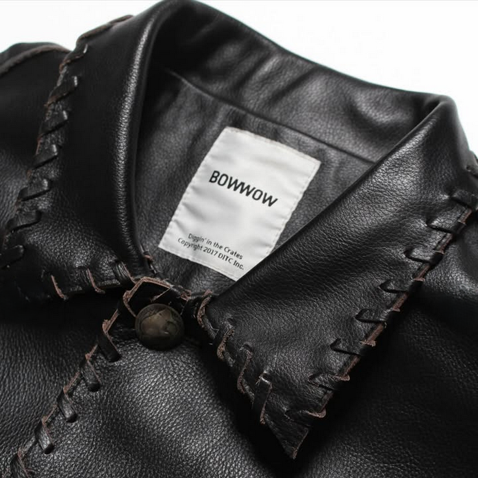 BOWWOW(oEE)/BRAIDED LEATHER COVERALL -BLACK- #BW252-BLC(4)