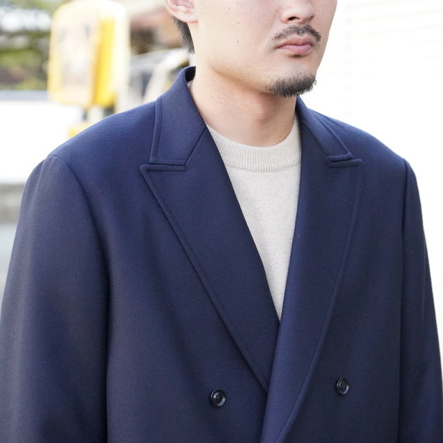 ULTERIOR(AeA) / SUPER FINE LIGHT MELTON DB JKT  -DEEP NAVY- #UJK25-KC205-A(4)