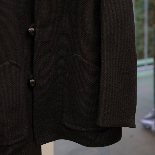 y25AWzHERILL(w)/ Cashmere linenmat Chimayo Jacket -Black- #25-011-HL-8210-30(4)