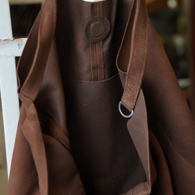 y25AWzMorphee(tF) / 3WAY LARGE TOTE (OIL SUEDE) -COFFEE BROWN- #L-OCB(4)