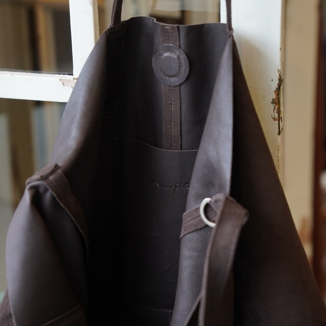 y25AWzMorphee(tF) / 3WAY LARGE TOTE (OIL SUEDE) -DARK CHOCO- #L-ODC(4)