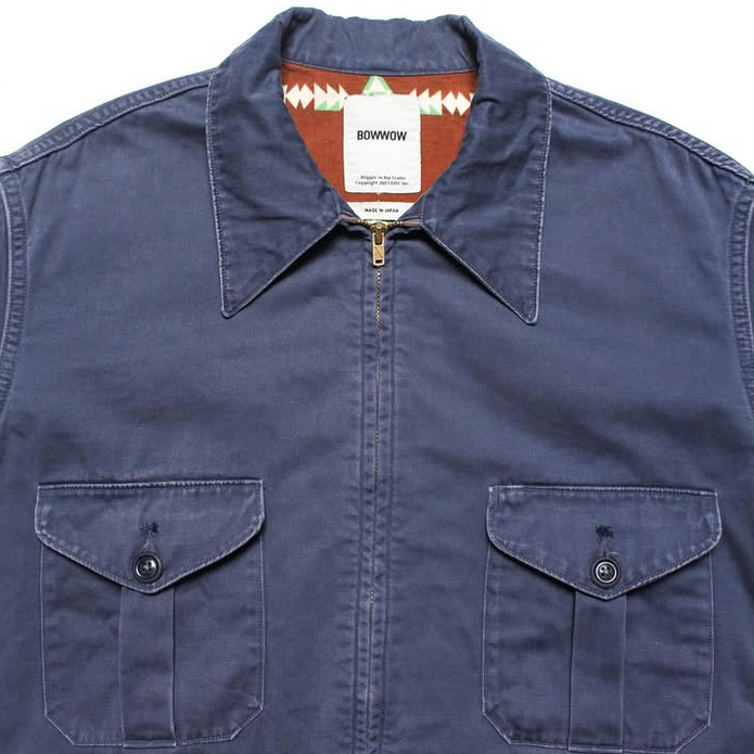 BOWWOW(oEE) / NAVAJO LINED WRECKER SERVICE JACKET AGED -AGED NAVY- #BW252-NWSJ(4)