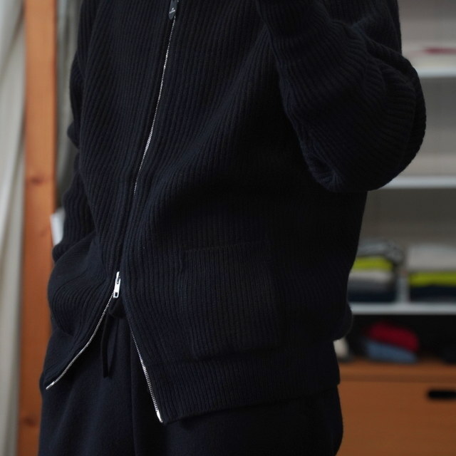 y25AWzHERILL(w)/ GCtwist Driversknit  -BLACK,OLIVE- #25-080-HL-8100-30(4)