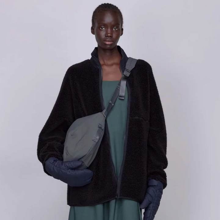 y25AWzGraphpaper (Oty[p[)/WOOL BOA ZIP-UP BLOUSON  -BLACK,GREEN- #GM253-30474(4)