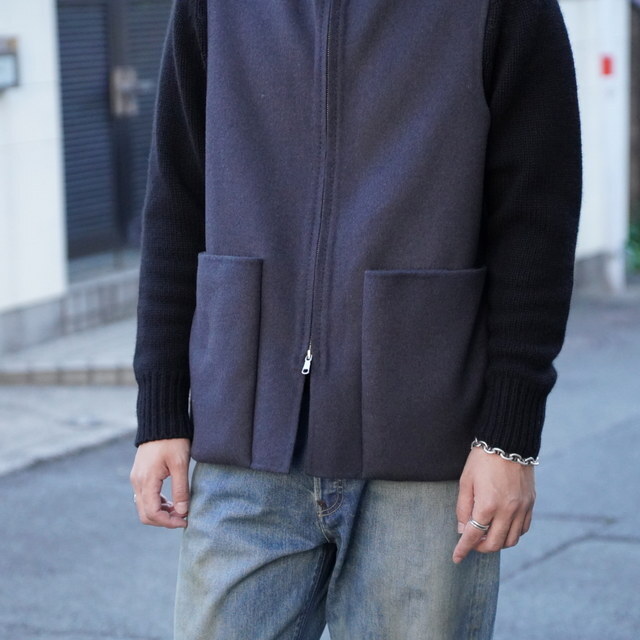 �y25AW�zMAATEE&SONS(�}�[�e�B�[�A���h�T���Y)/ W-FACE VEST -CHACOAL- #MT5303-0905(4)