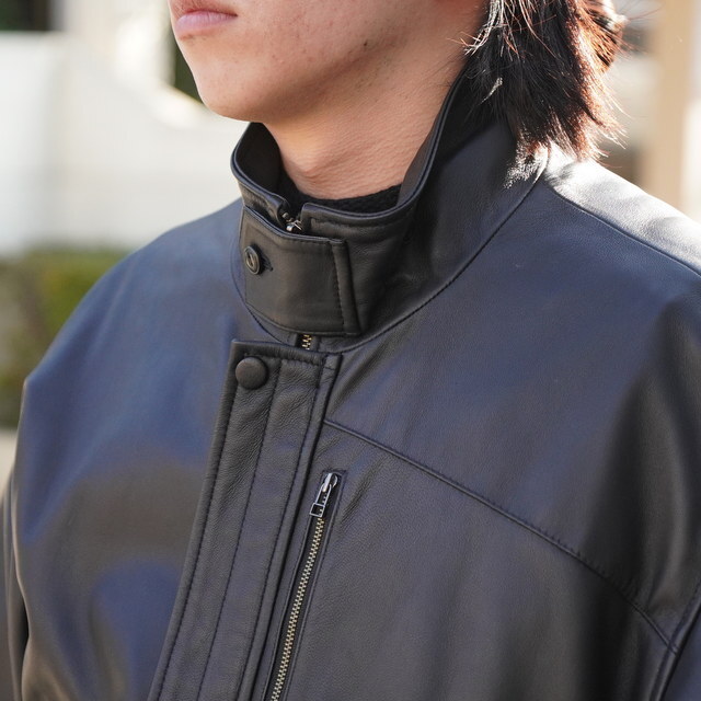 �y26SS�zCCU(�V�[�V�[���[)/ BOMBER JACKET -BLACK- #SH-45-C-SHEEP-5(4)