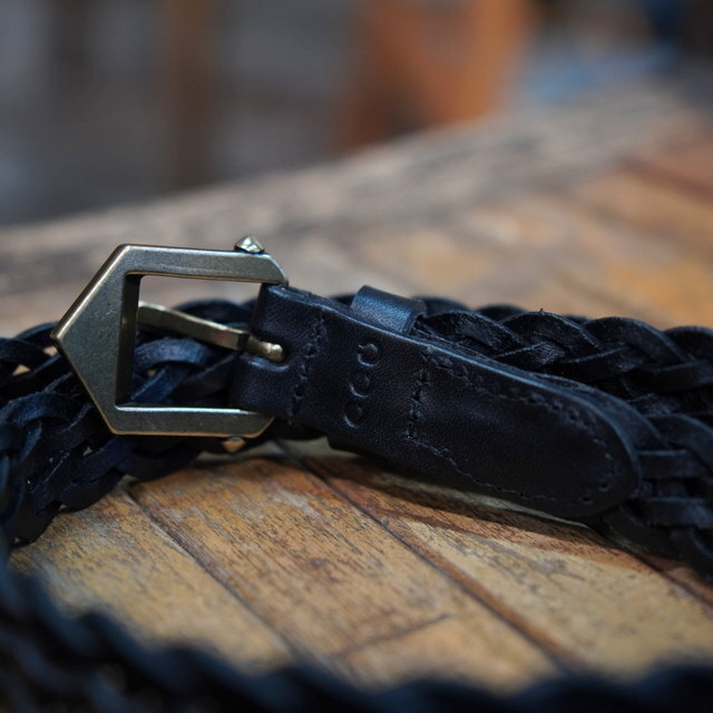 �y26SS�zCCU(�V�[�V�[���[)/ NARROW MESH BELT -BLACK- #AC-17-C-COW-5(4)