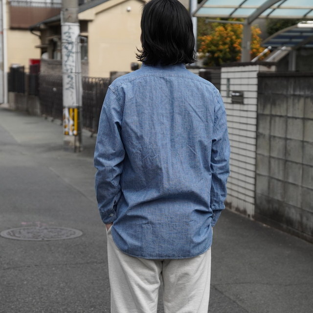 �y26SS�zBOWWOW(�o�E���E) / HERITAGE CHAMBRAY SHIRT AGED -INDIGO- #BW261-HCS(4)