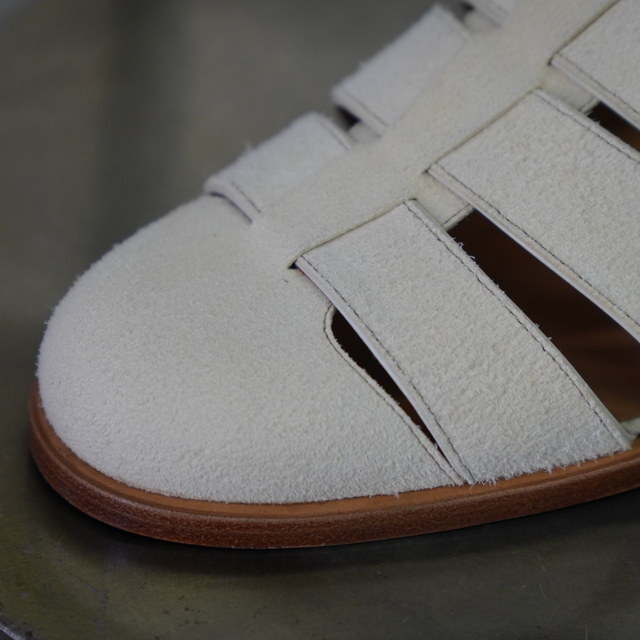 F.LLI.GIACOMETTI(�t���e�b���W���R���b�e�B)/FAUSTO(GURKHA SANDAL) HORSE SUEDE -BIANCO SPORCO- #FG166(4)