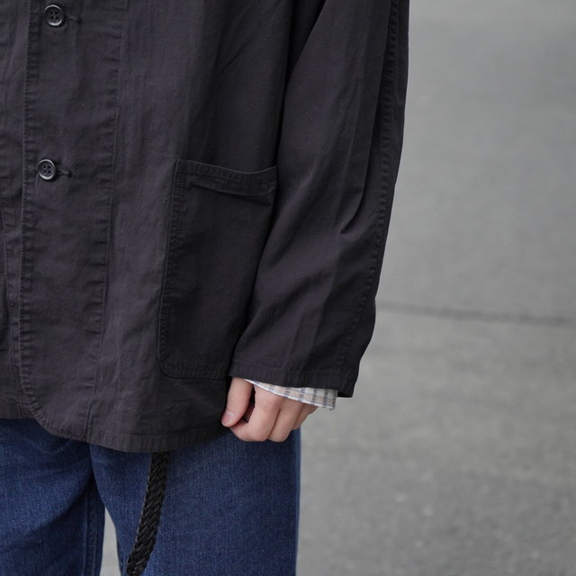 �y26SS�zHERILL(�w����)/ Ripstop WorkJacket -BLACK- #26-010-HL-80701(4)