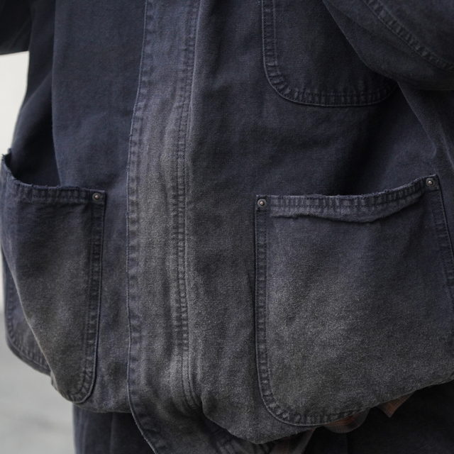 �y26SS�zssstein(�V���^�C��) / SULFUR DYED OXFORD VINTAGE JACKET -BLACK- #ST1387(4)