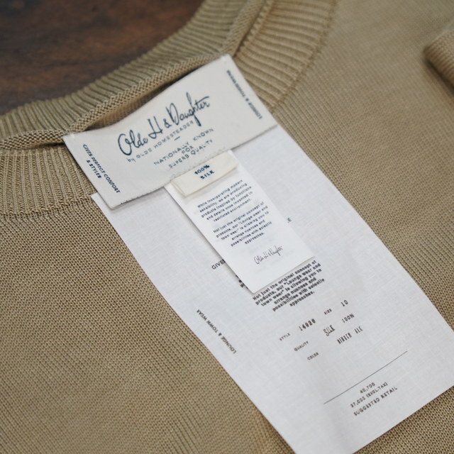  Olde H&Daughter(�I�[���h�G�C�`�A���h�h�[�^�[)/ SILK PLAIN STICH CREW L/S -3color- #BK004(4)