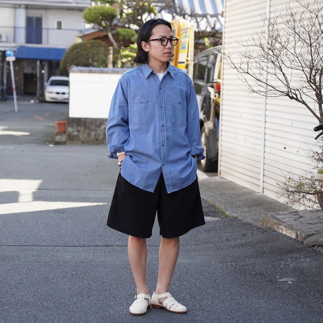 �y26SS�zHERILL(�w����)/ Ripstop Chinoshorts  -Black- #26-030-HL-8260(4)