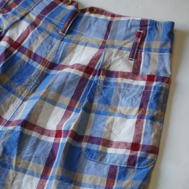 Gurank(�O�����N)/ Plaid shorts -SAX- #2609C(4)