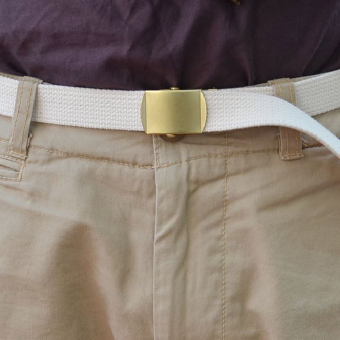 MASTER&Co.(}X^[AhR[) CUTOFF CHINO PANTS with BELT -(82)BEIGE-(5)