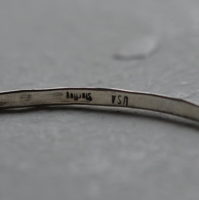 MOHAWK(z[N)silver bangle(3mm)(5)