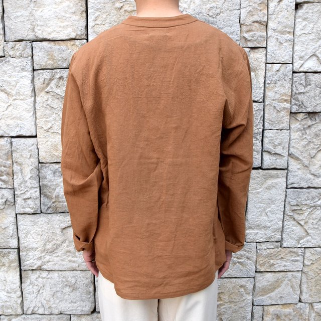 y40% off salezy2020zFRANK LEDER(tN[_[)/ ROOT DYED SOFT COTTON TOP -BROWN- #0917080-89(5)