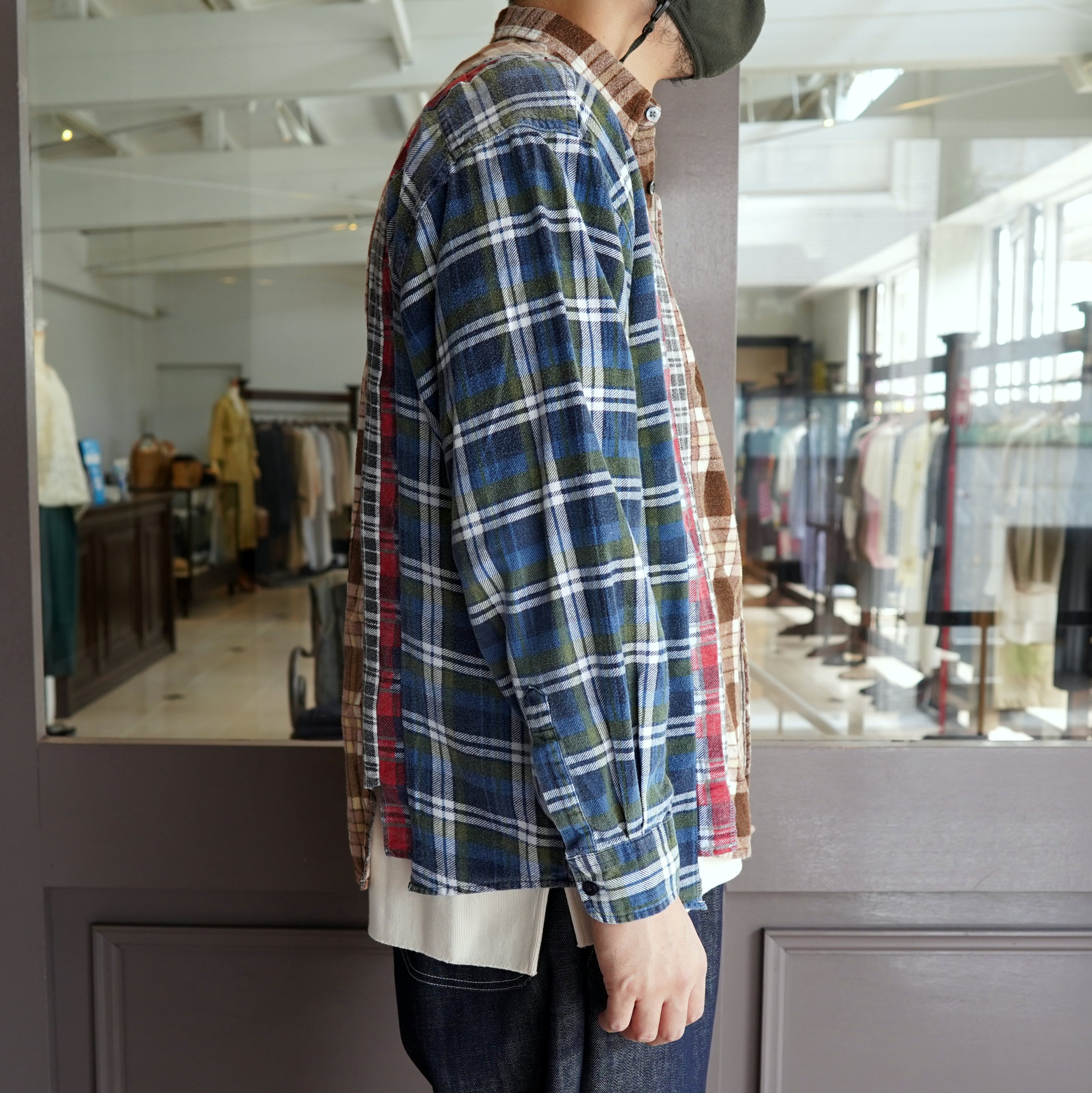 【40% off sale】 Rebuild by Needles(リビルドバイニードルス)/ flannel check shirts -ASSORT(A)- #JO286(5)