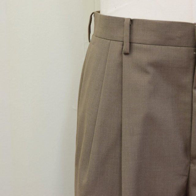 AURALEE(オーラリー)/ BLUEFACED WOOL WIDE SLACKS -TOP KHAKI