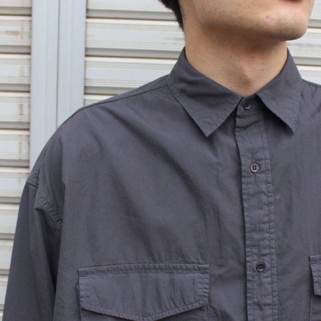 Graphpaper (グラフペーパー)/ Garment Dyed Poplin Fatigue Shirt