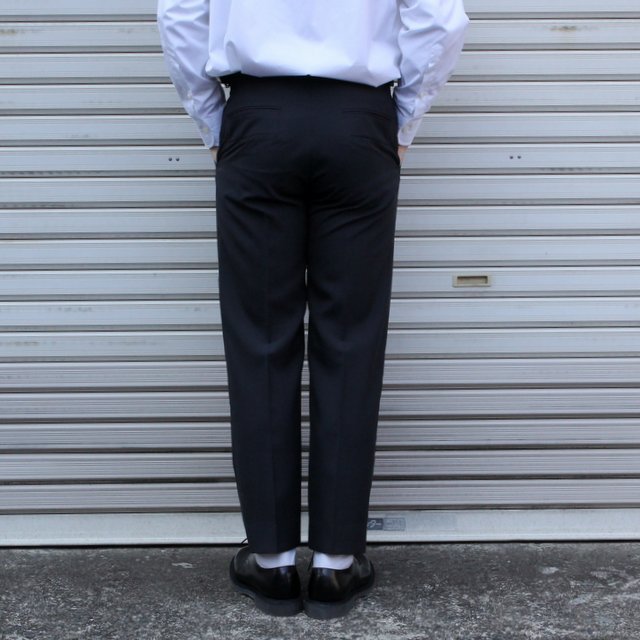 YOKE([N)/ COVERED STRAIGHT FIT TROUSERS -DUSTY NAVY- #YK22SS0136P(5)