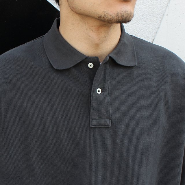 Graphpaper (グラフペーパー)/ COTTON PIQUE JERSEY S/S POLO #GM221-70230(5)