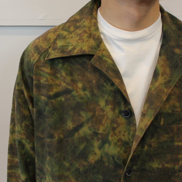 山内 (やまうち)/ 塩縮加工超強撚コットン・ハコムラシャツジャケット -camouflage- #22135-B(5)
