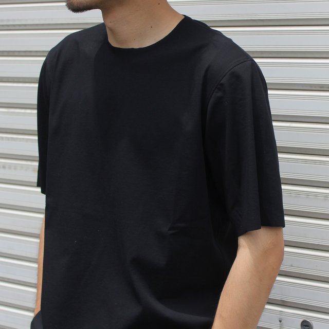 山内 (やまうち)/強撚フリーカットポンチ・ショートスリーブTシャツ -BLACK- #yc55-221(5)