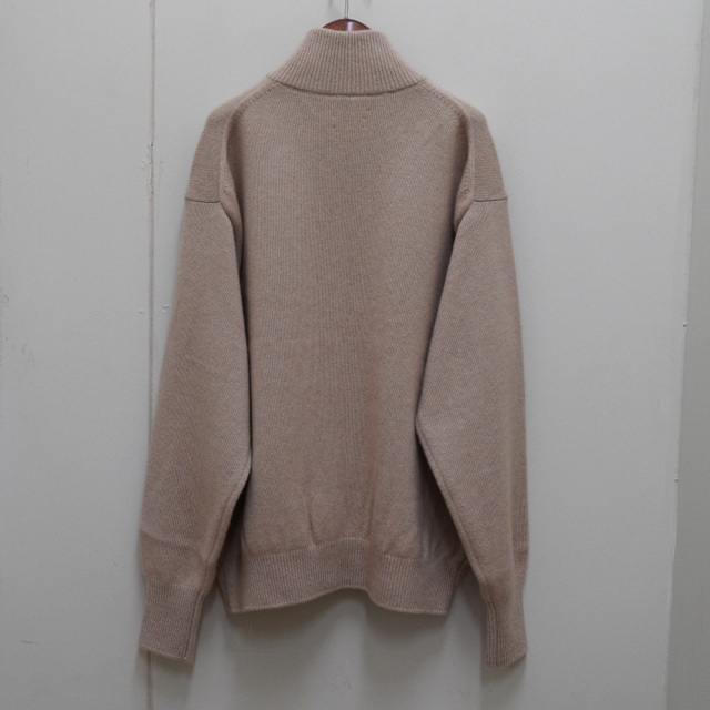 【23AW】HERILL(ヘリル)/Goldencash Zipup Sweater -Natural&Black- #23-080-HL-8070-3(5)