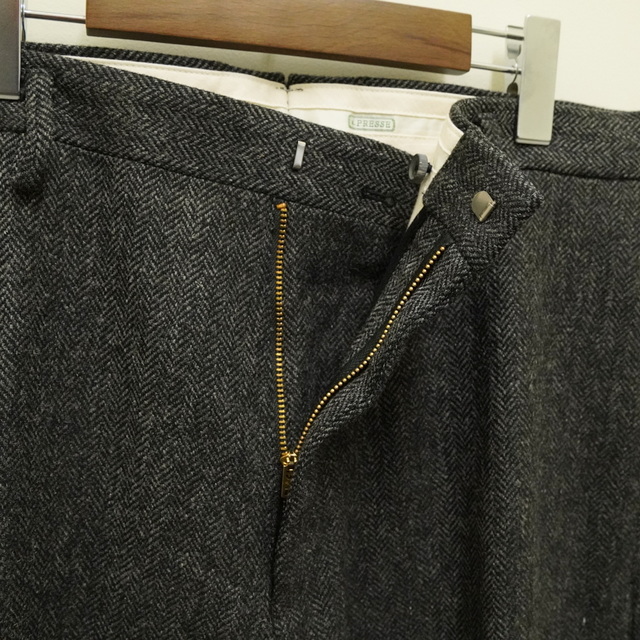 【23AW】A.PRESSE(ア プレッセ)/ Tweed Trousers -CHARCOAL- #23AAP-04-03H(5)