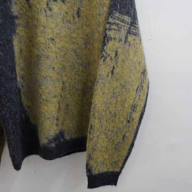  [24AW] YOKE([N)/ JACQUARD MOHAIR SWEATER -YELLOW- #YK24FW0815S(5)