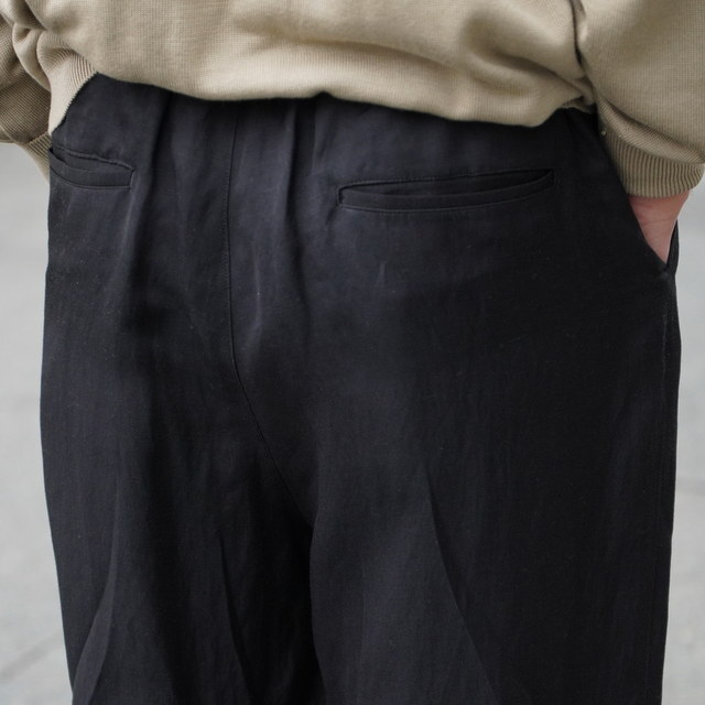 [25SS]ssstein(V^C)/ VIS/LI TWILL WIDE EASY TROUSERS -KHAKI,BLACK- #ST1156(5)