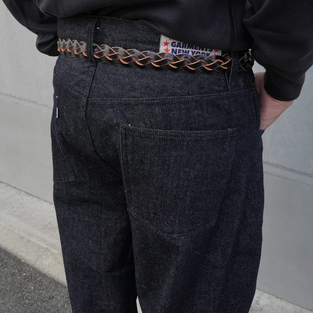 RANDY'S GARMENTS(fB[K[c)/Black Ice 12oz Washed Denim 5-Pocket Jean -INDIGO-(5)