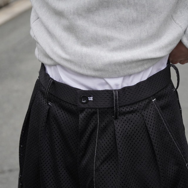 25SS】NEAT(ニート)/ Poly Mesh Cargo Shorts -BLACK- #25-01PMC 25SS】NEAT(ニート)/ Poly Mesh Cargo Shorts -BLACK- #25-01PMC