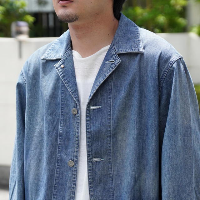 ULTERIOR(AeA) / FADED LIGHT DENIM COVERALL  -FADED BLUE- #USH65-KC200-B(5)