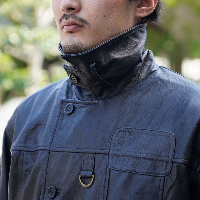 yoused([Yh)/ MILITARY LEATHER MK4 -BLK- #25FW5(5)